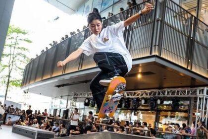 Japanese vigour at the Skateboarding Olympics