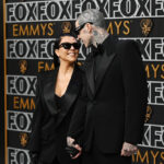 Kourtney Kardashian and Travis Barker at the 75th Primetime Emmy Awards held at the Peacock Theater on January 15, 2024 in Los Angeles, California. (Photo by Gilbert Flores/Variety via Getty Images)