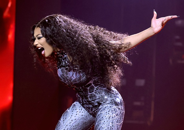 LOS ANGELES, CALIFORNIA - JUNE 21: Megan Thee Stallion performs onstage during the Hot Girl Summer Tour at Crypto.com Arena on June 21, 2024 in Los Angeles, California. (Photo by Kevin Winter/Getty Images for Live Nation)