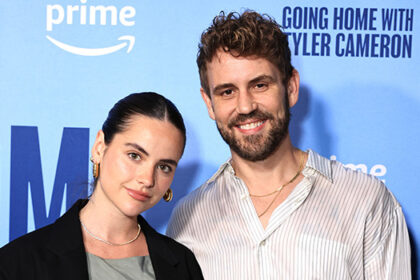 Nick Viall and Natalie Joy at the 'Going Home With Tyler Cameron' premiere.