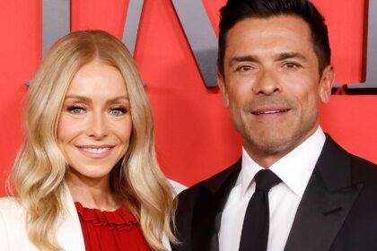 NEW YORK, NEW YORK - APRIL 25: Kelly Ripa and Mark Consuelos attend the 2024 Time100 Gala at Jazz at Lincoln Center on April 25, 2024 in New York City.  (Photo by Taylor Hill/FilmMagic)