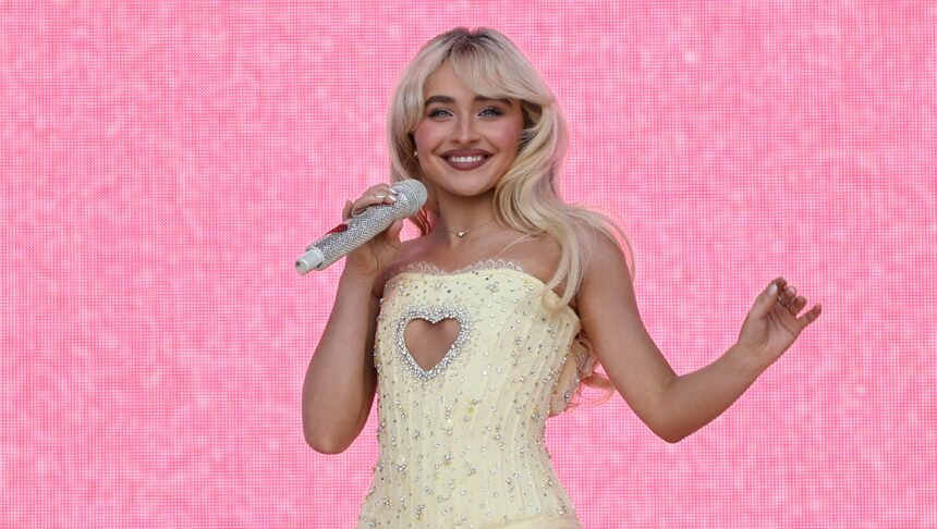 NEW YORK, NEW YORK - JUNE 08: Sabrina Carpenter performs during the 2024 Governors Ball at Flushing Meadows Corona Park on June 08, 2024 in New York City. (Photo by Marleen Moise/Getty Images)