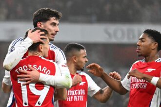 Havertz scores winner as Arsenal edge past Ipswich to move second