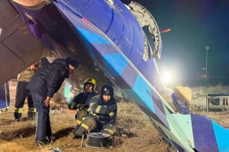 Azerbaijan plane crash investigation to determine type of rocket used, authorities say