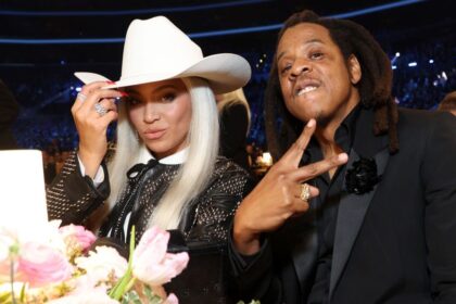 LOS ANGELES, CALIFORNIA - FEBRUARY 04: (L-R) Beyoncé and Jay-Z attend the 66th GRAMMY Awards at Crypto.com Arena on February 04, 2024 in Los Angeles, California. (Photo by Kevin Mazur/Getty Images for The Recording Academy)