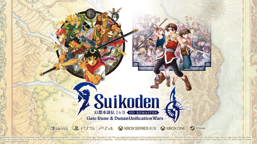 Suikoden 1 and 2 HD Remaster Gate Rune and Dunan Unification Wars