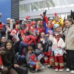 Superheroes deliver festive gifts to young Kosovo cancer patients at Pristina hospital