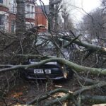 Two killed by falling trees as Storm Darragh batters much of the UK and Ireland