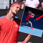 Crazy moment a FEATHER stops play as Zverev asks umpire 'are you insane?'