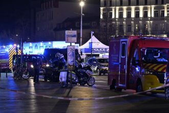 Dozens of people injured after two trams collide in eastern French city of Strasbourg