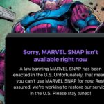 Marvel Snap down, caught in the TikTok ban