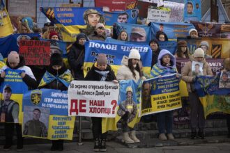 Protesters in Kyiv demand answers about location of POWs and missing soldiers