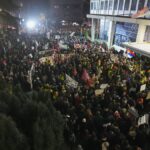 Thousands protest outside Serbia's state TV accusing it of pro-government bias